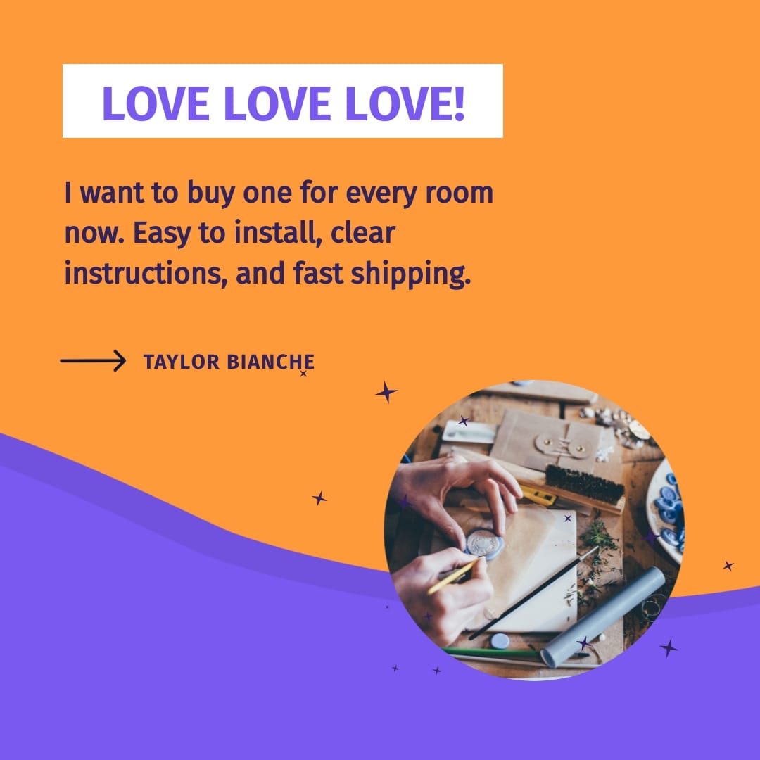 Etsy Shop - Video Testimonial Square Template