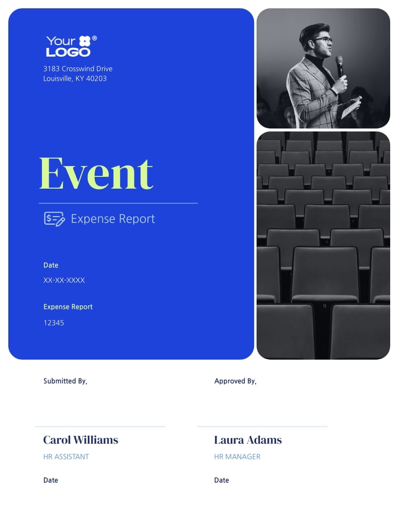 Event Expense Report Template