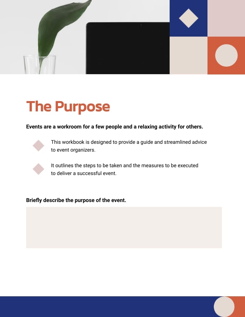 Event Management Workbook Template - Slide 3 Event Management Workbook Template - Slide 3