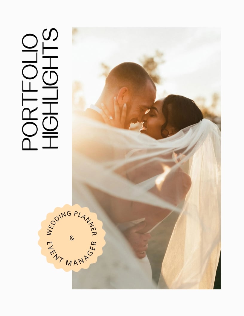 Event Planner Portfolio Template - Slide 4 Event Planner Portfolio Template - Slide 4