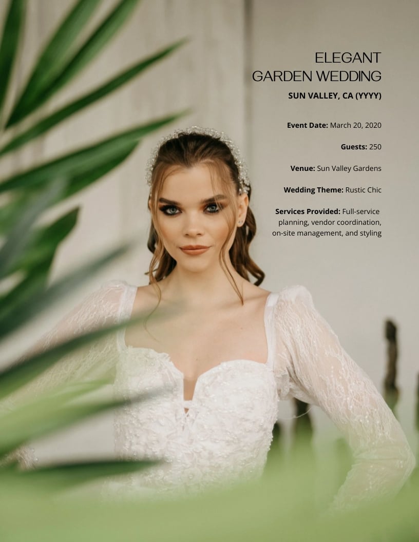 Event Planner Portfolio Template - Slide 5 Event Planner Portfolio Template - Slide 5