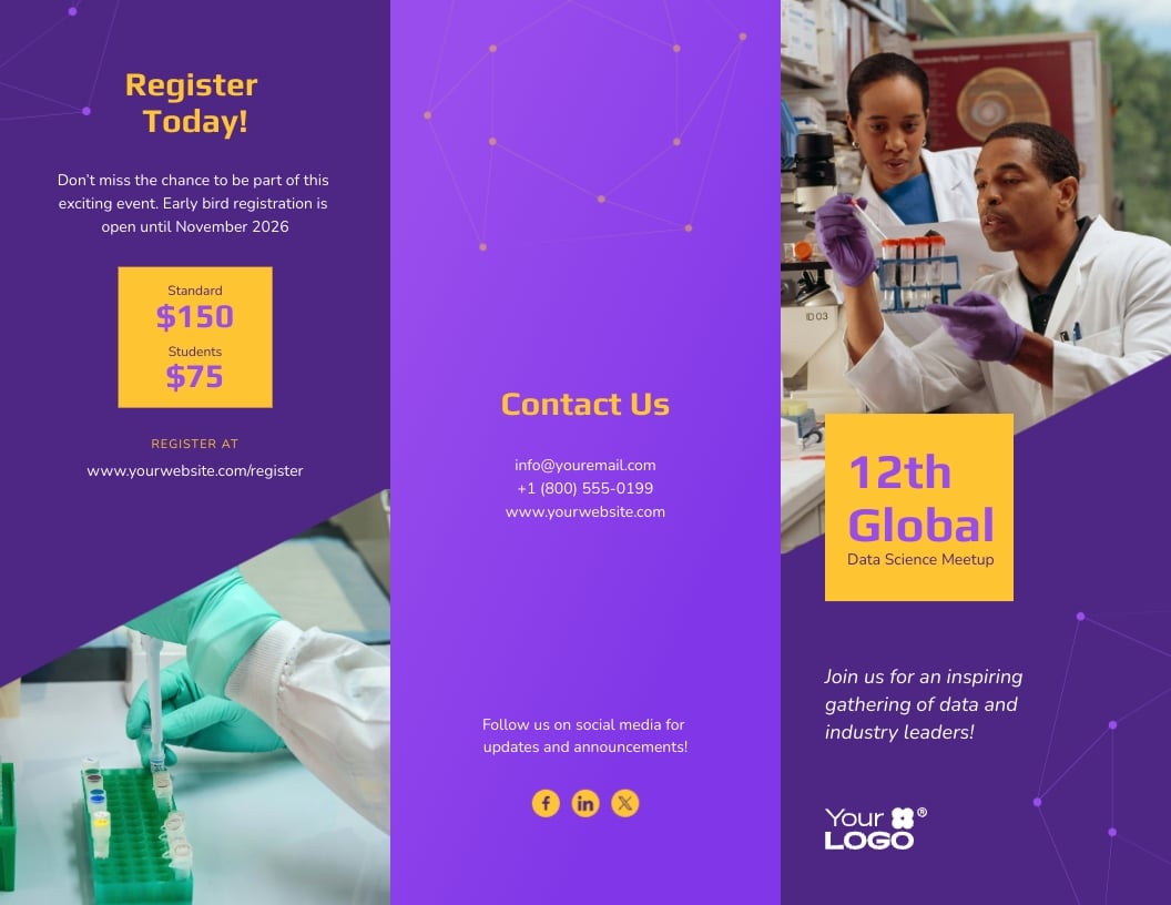 Event Program Brochure Template