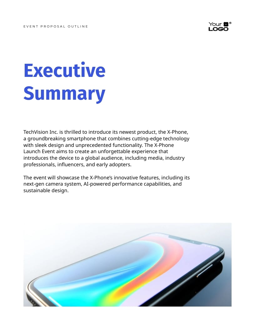 Event Proposal Outline Template - Slide 3 Event Proposal Outline Template - Slide 3