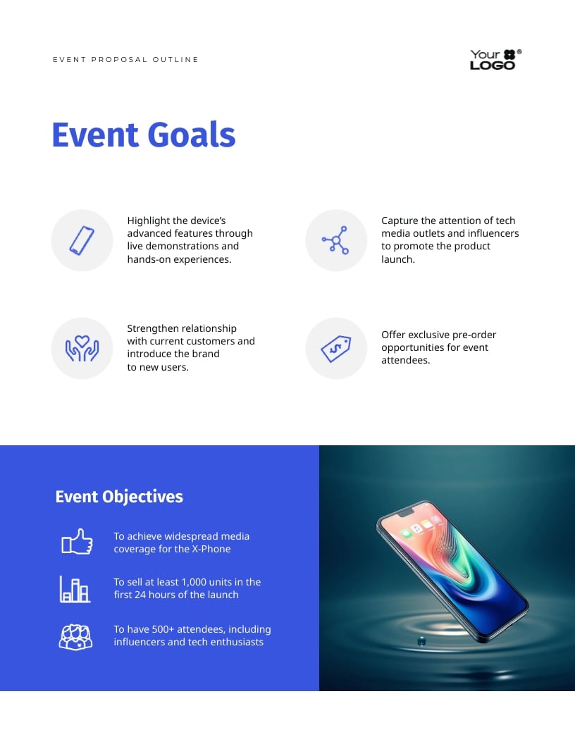 Event Proposal Outline Template - Slide 4 Event Proposal Outline Template - Slide 4