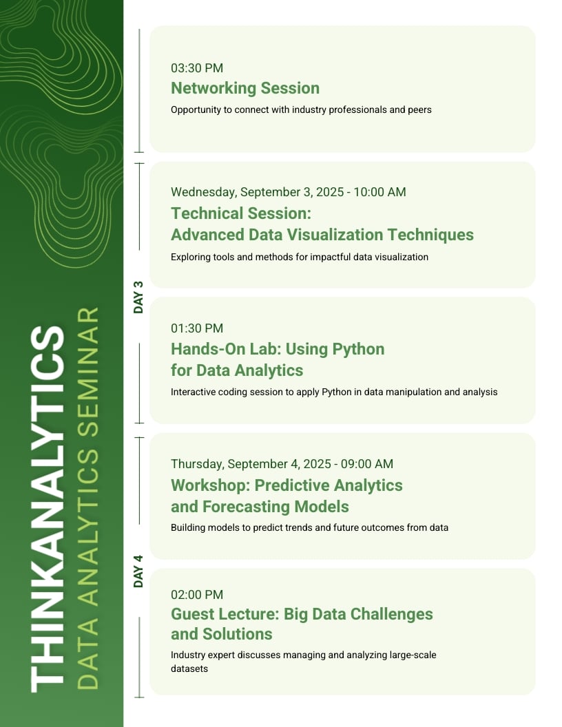 Event Schedule Template - Slide 2 Event Schedule Template - Slide 2