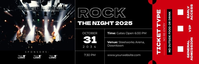 Event Ticket Template