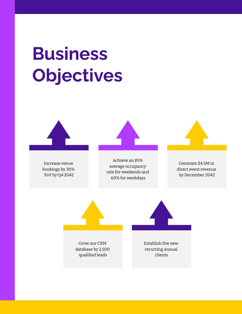 Event Venue Marketing Plan Template - Slide 4 Event Venue Marketing Plan Template - Slide 4