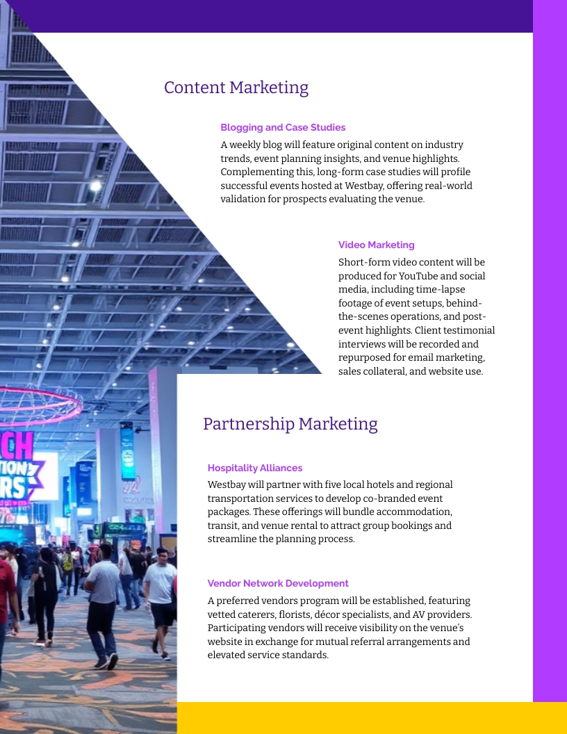 Event Venue Marketing Plan Template - Slide 7 Event Venue Marketing Plan Template - Slide 7