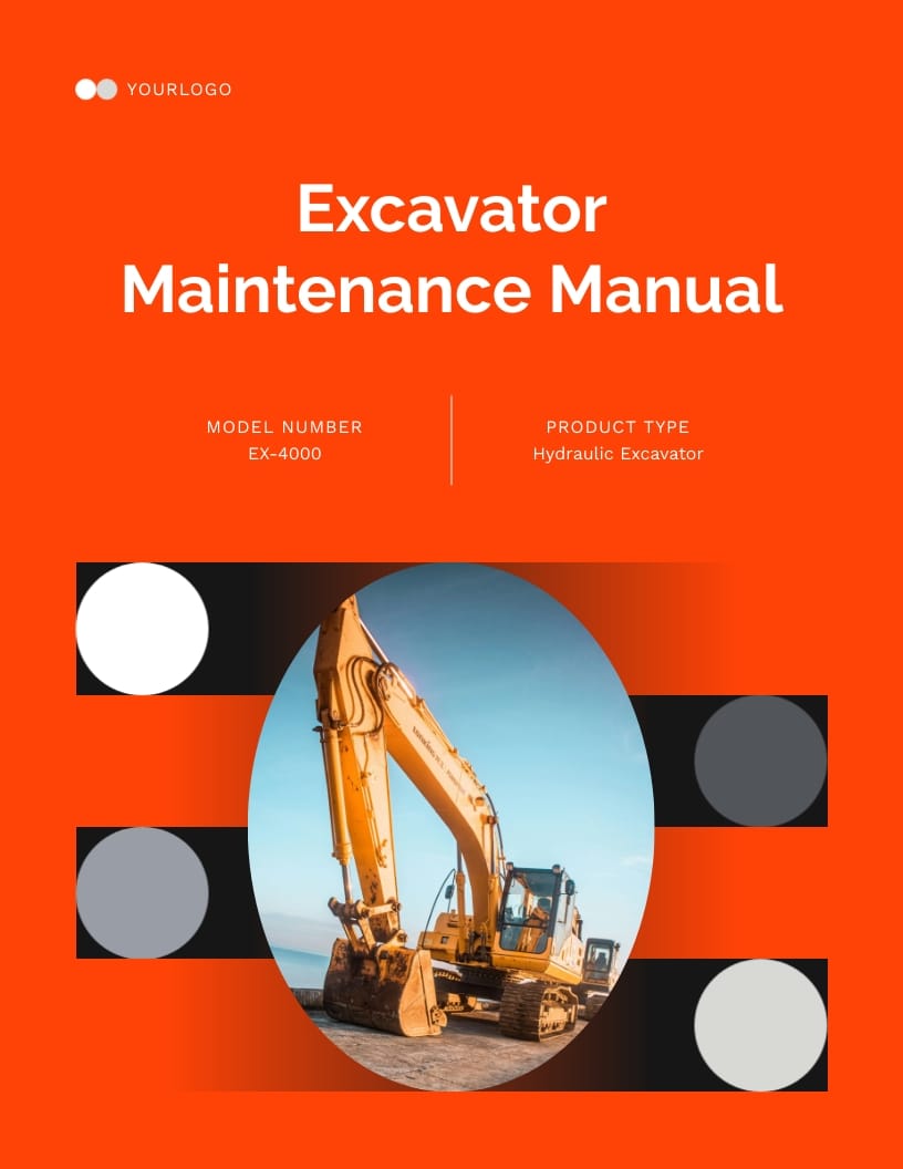 Excavator Maintenance Manual Template