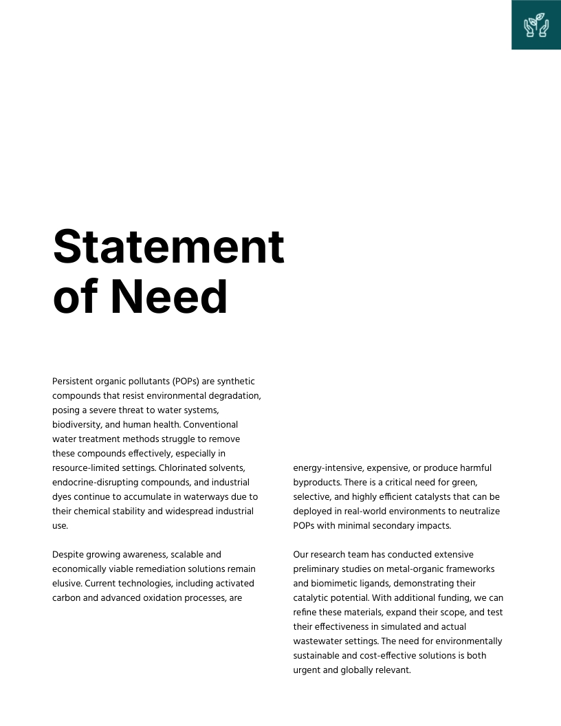 Executive Summary Grant Proposal Template | Visme