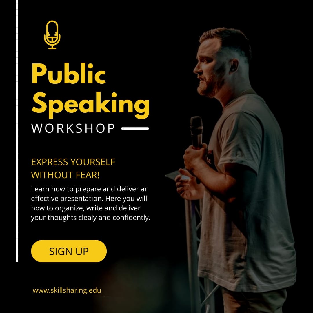 Express Yourself Without Fear Animated Square Template