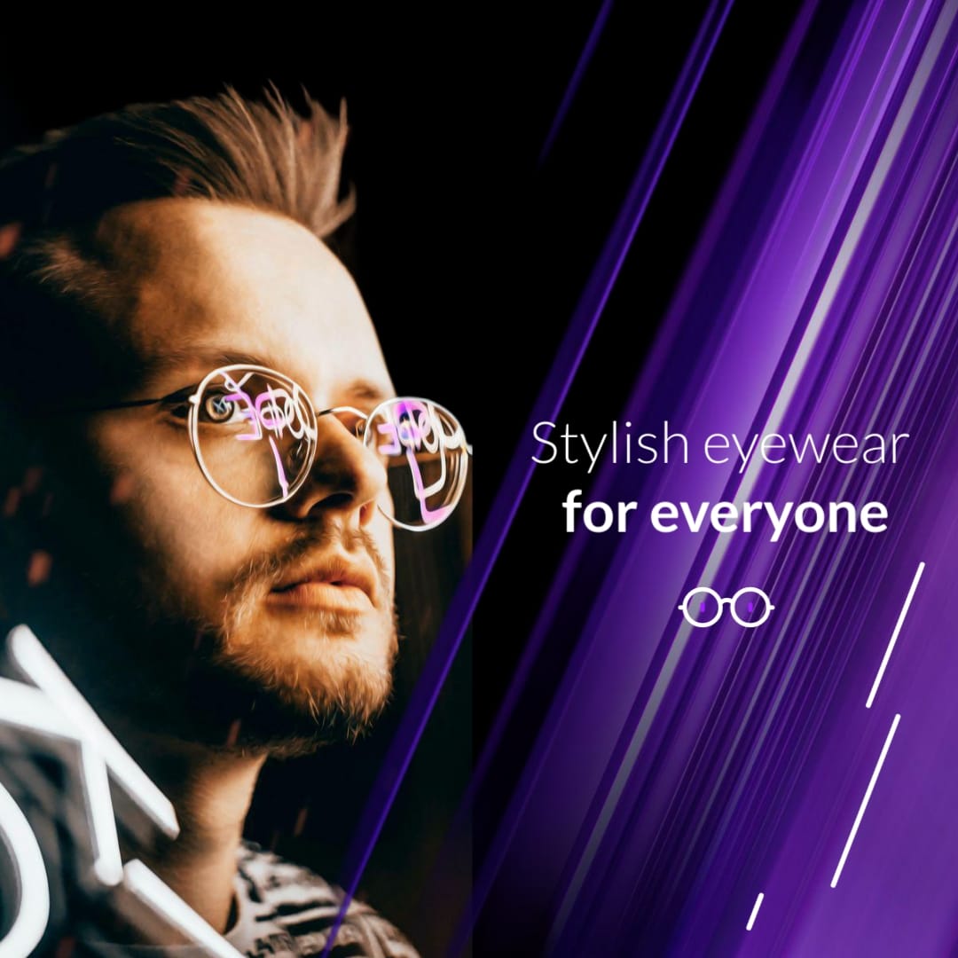 Eyeglasses Facebook Video Ad Square Template