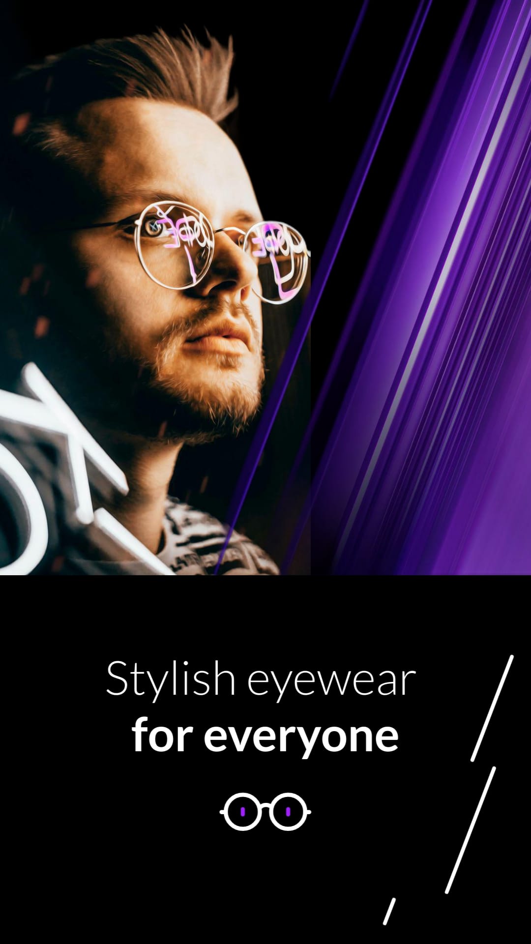 Eyeglasses Facebook Video Ad Vertical Template
