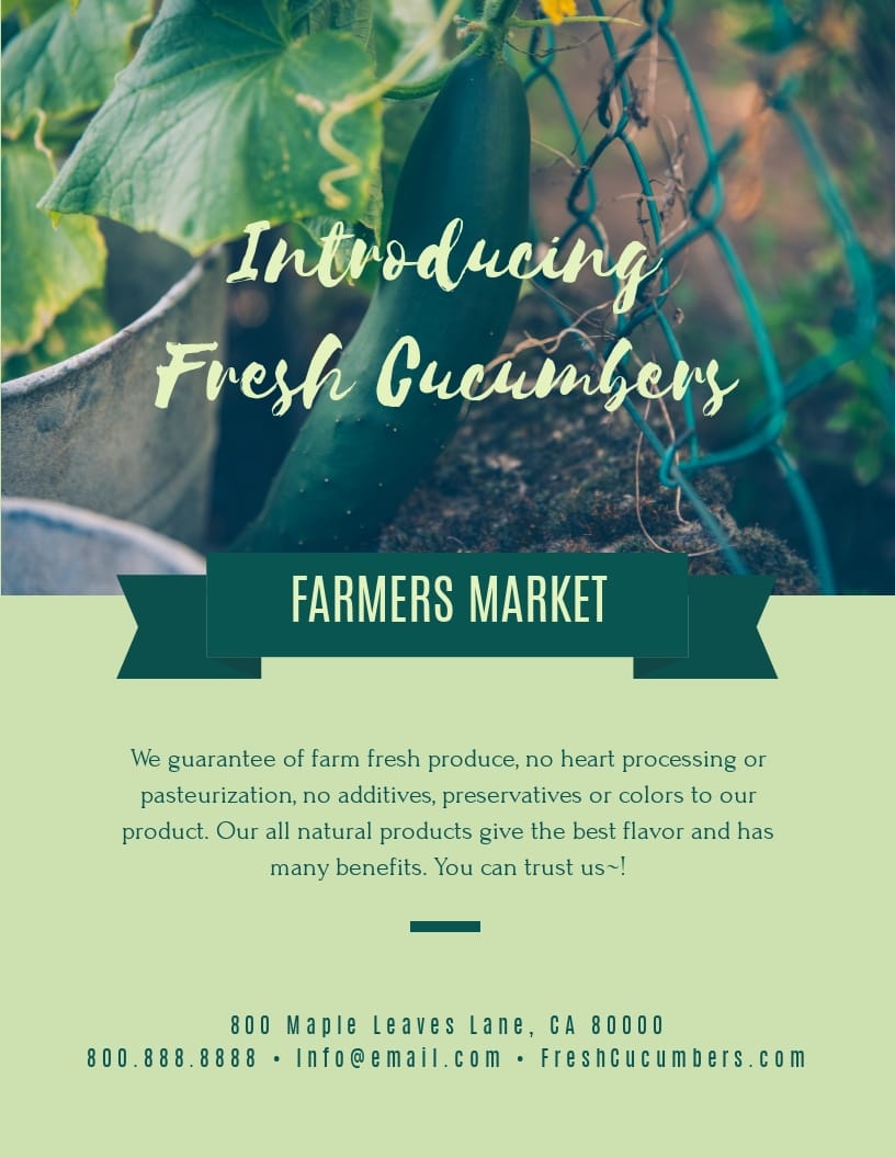 Farmers Market - Flyer Template Farmers Market - Flyer Template
