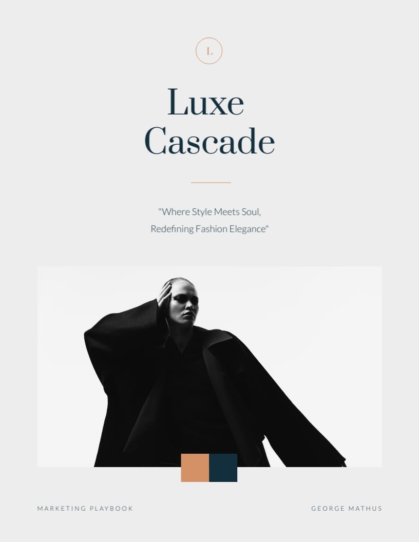Fashion Brand Marketing Playbook Template