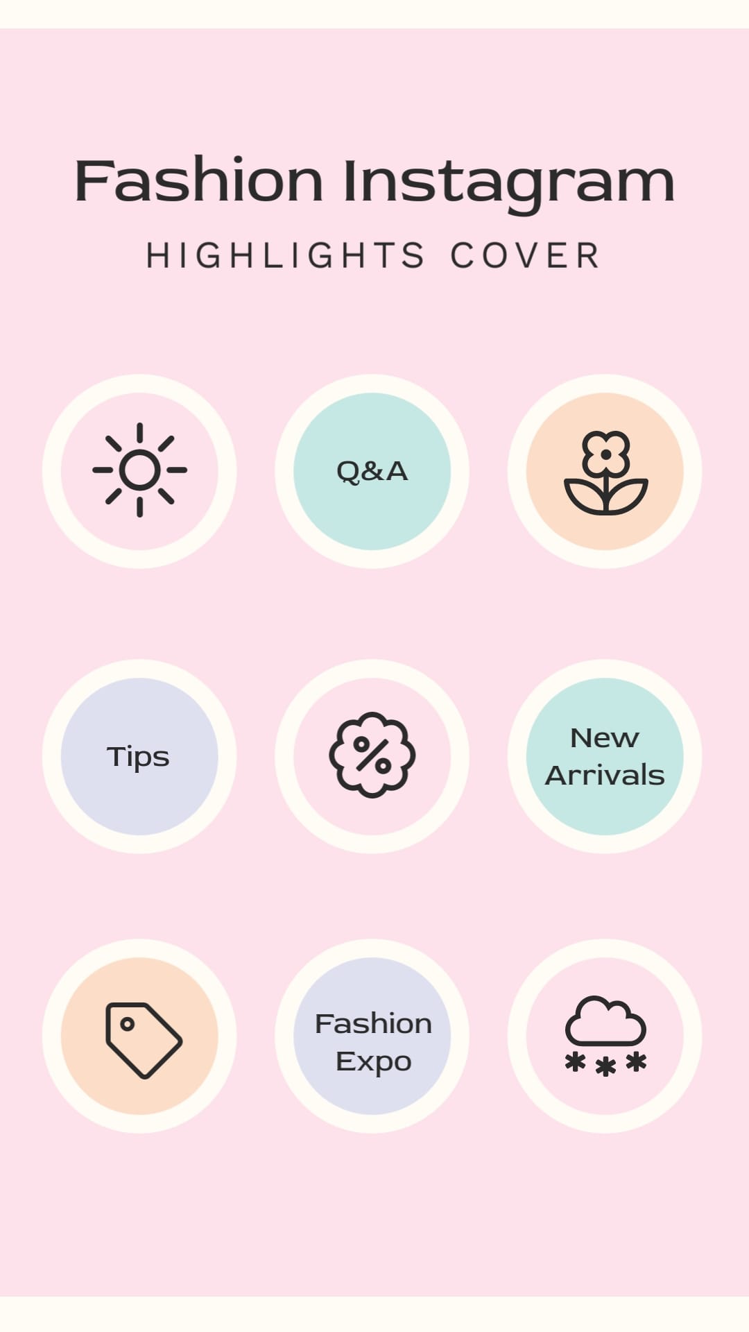 Fashion IG Story Highlights Cover Template