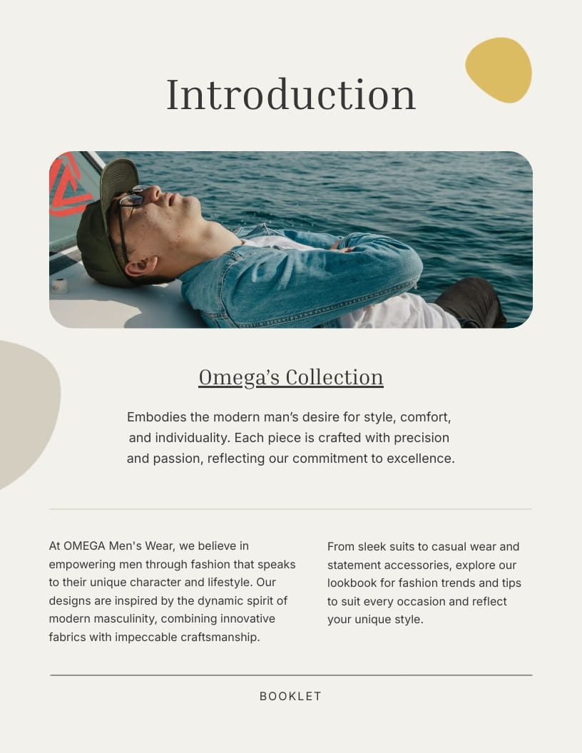 Fashion Lookbook Booklet Template - Slide 3 Fashion Lookbook Booklet Template - Slide 3