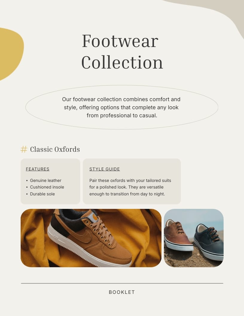 Fashion Lookbook Booklet Template - Slide 6 Fashion Lookbook Booklet Template - Slide 6