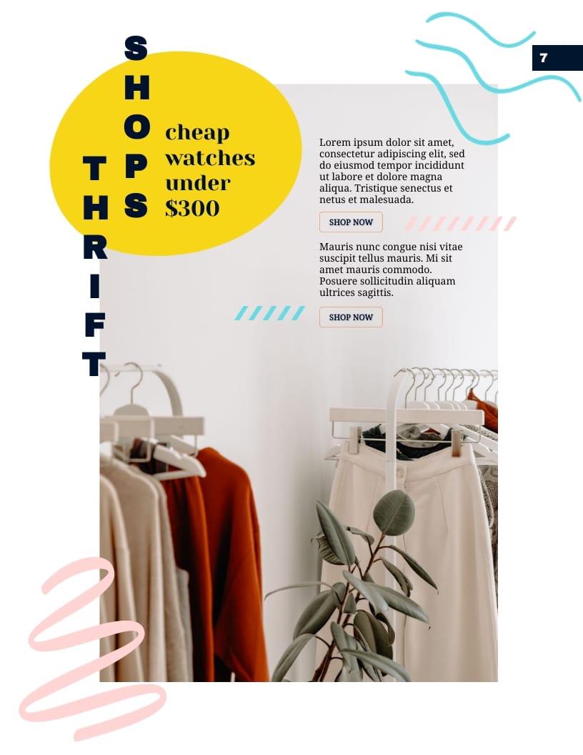 Fashion Magazine Template - Slide 7 Fashion Magazine Template - Slide 7