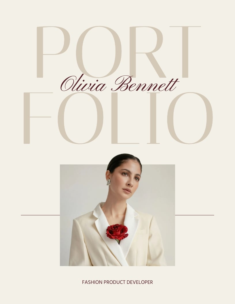 Fashion Product Developer Portfolio Template