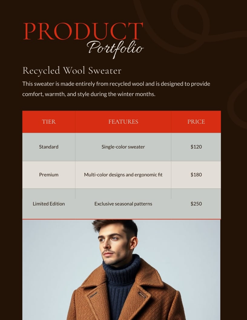 Fashion Product Development Portfolio Template - Slide 5 Fashion Product Development Portfolio Template - Slide 5