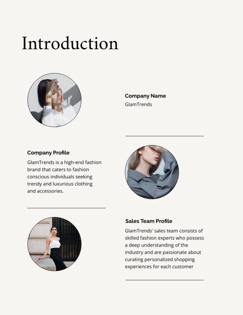 Fashion Sales Playbook Template - Slide 2 Fashion Sales Playbook Template - Slide 2