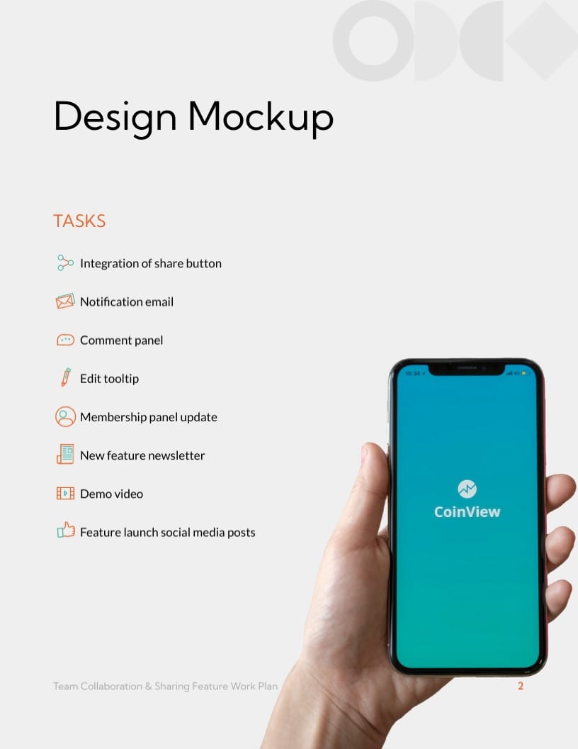 feature-work-plan-template-visme
