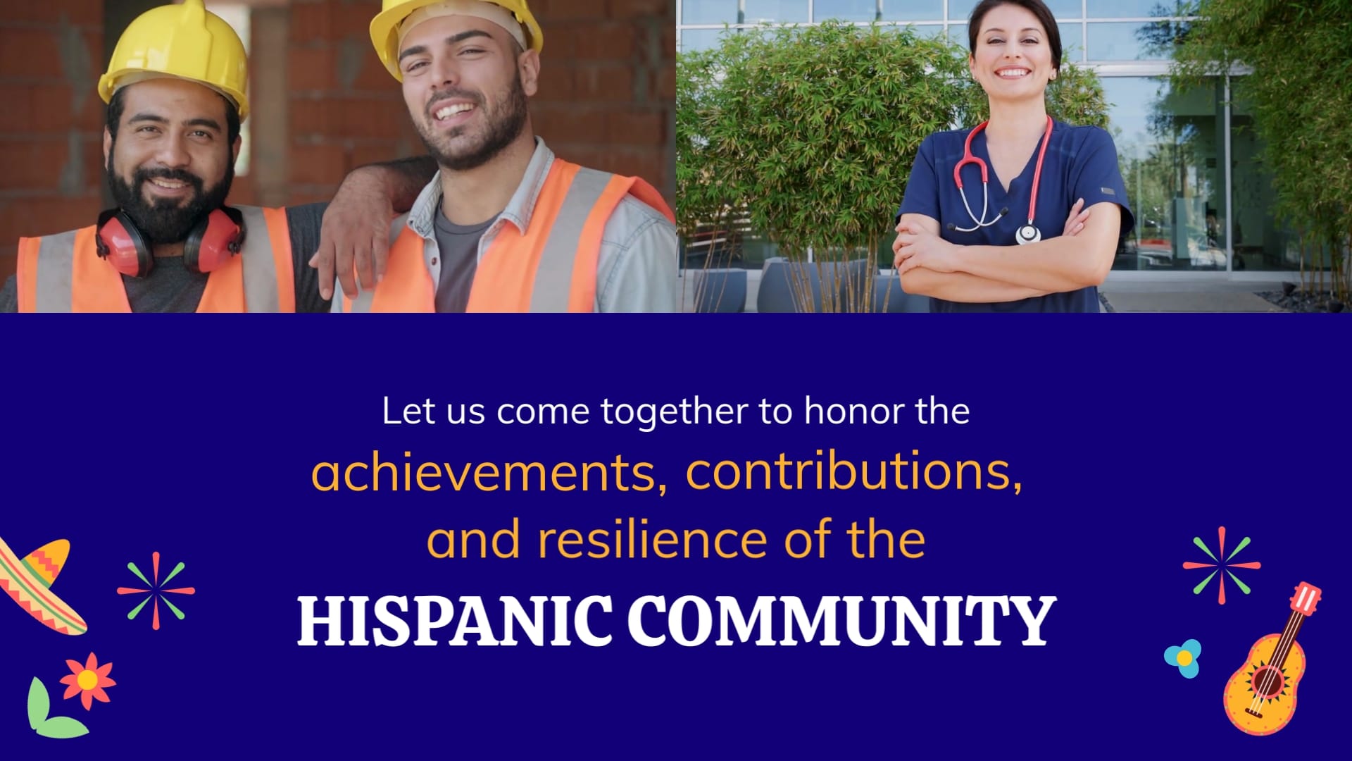 Festive Hispanic Heritage Month Greeting Card Template