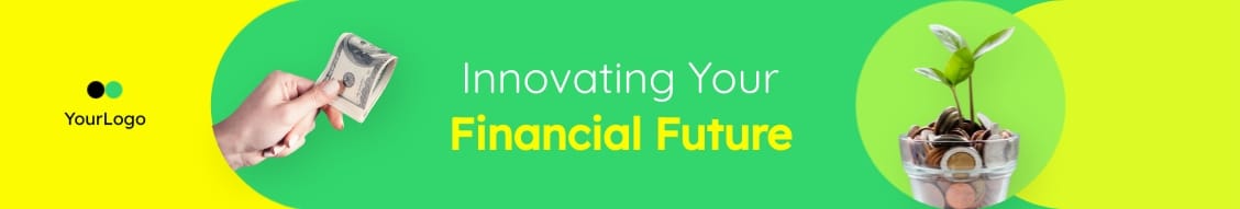 FinTech Startup LinkedIn Header Template