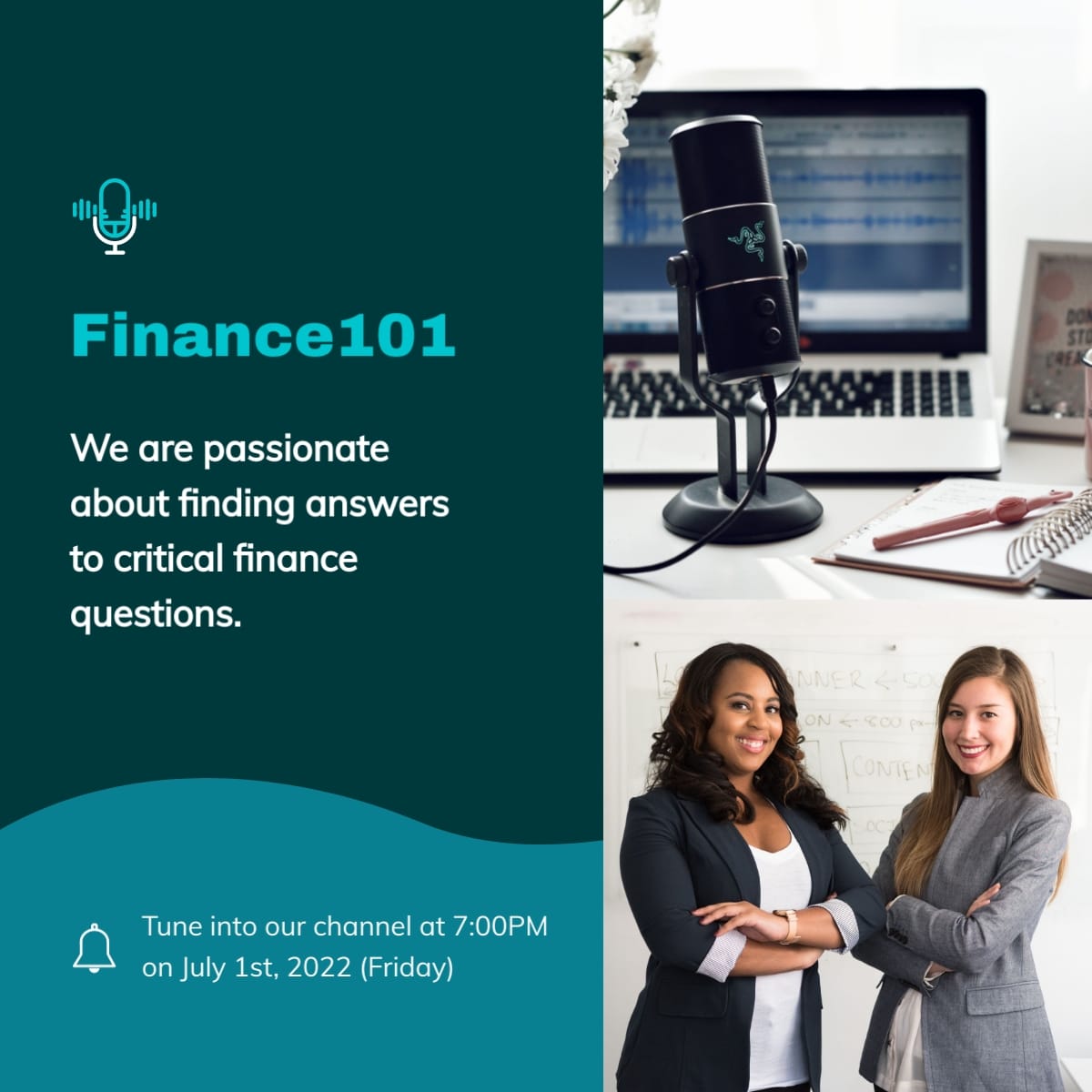 Finance Podcast LinkedIn Post Template