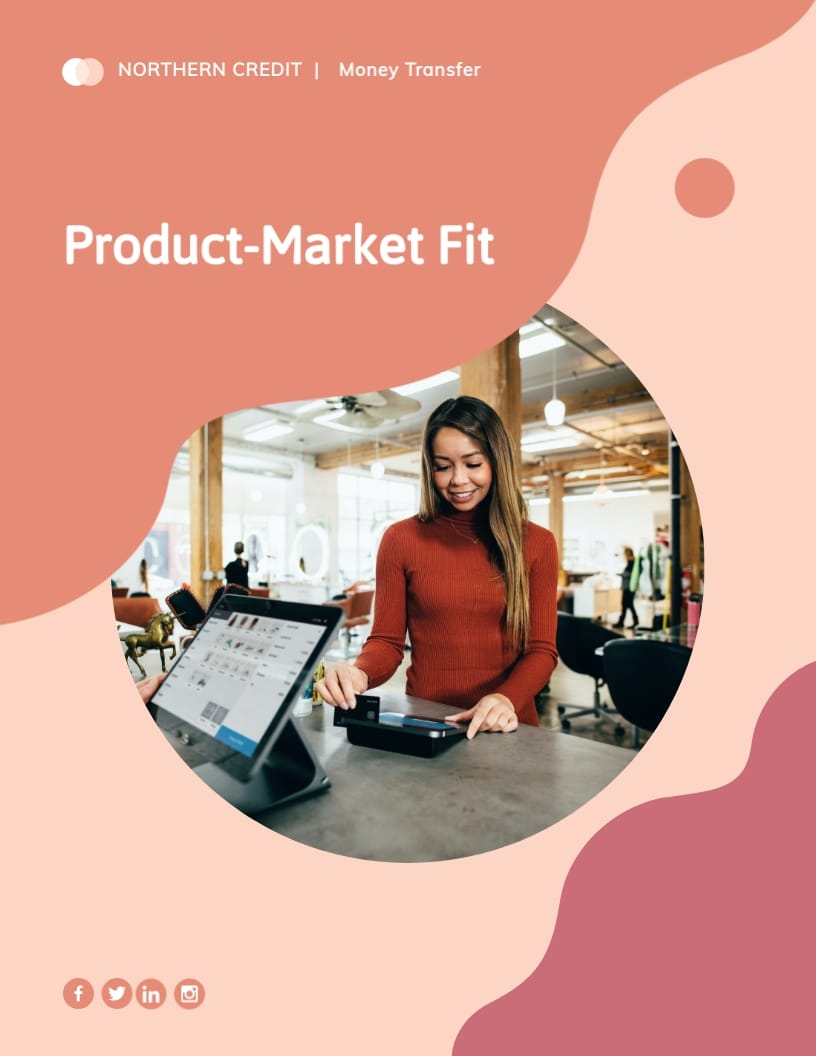 Finance Service Product Market Fit Report Template