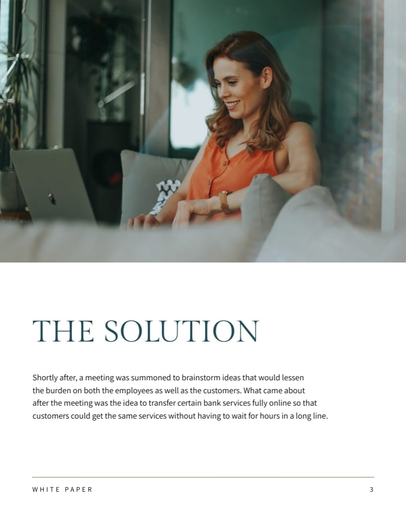 Finance Whitepaper Template | Visme