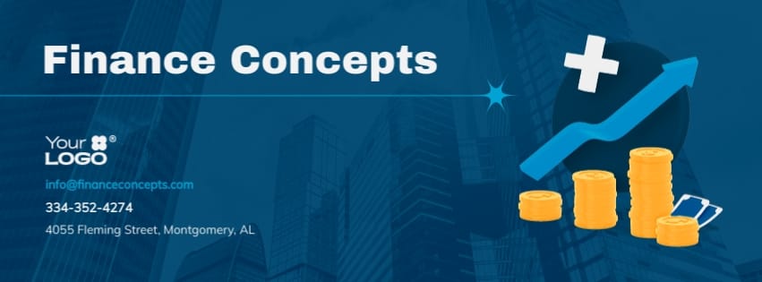 Financial Consulting Agency Facebook Cover Template