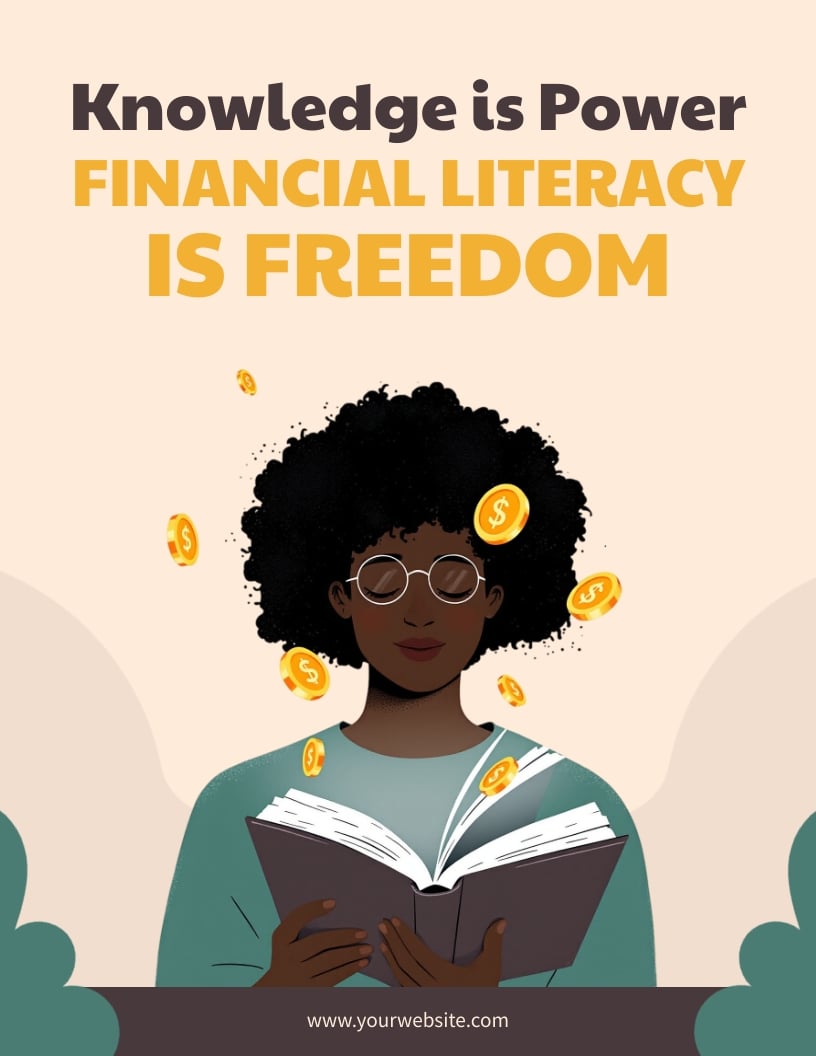 Financial Literacy Poster Template
