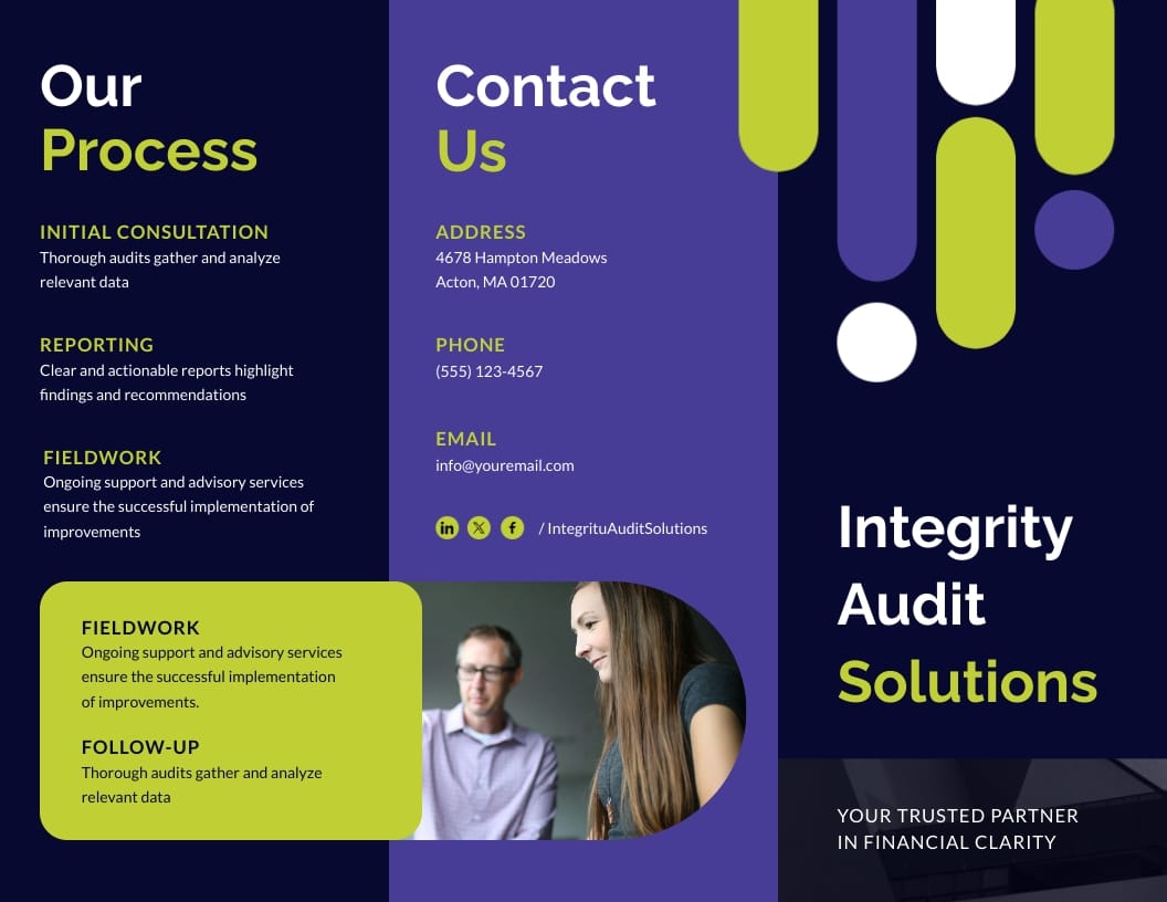 Financial Services Brochure Template