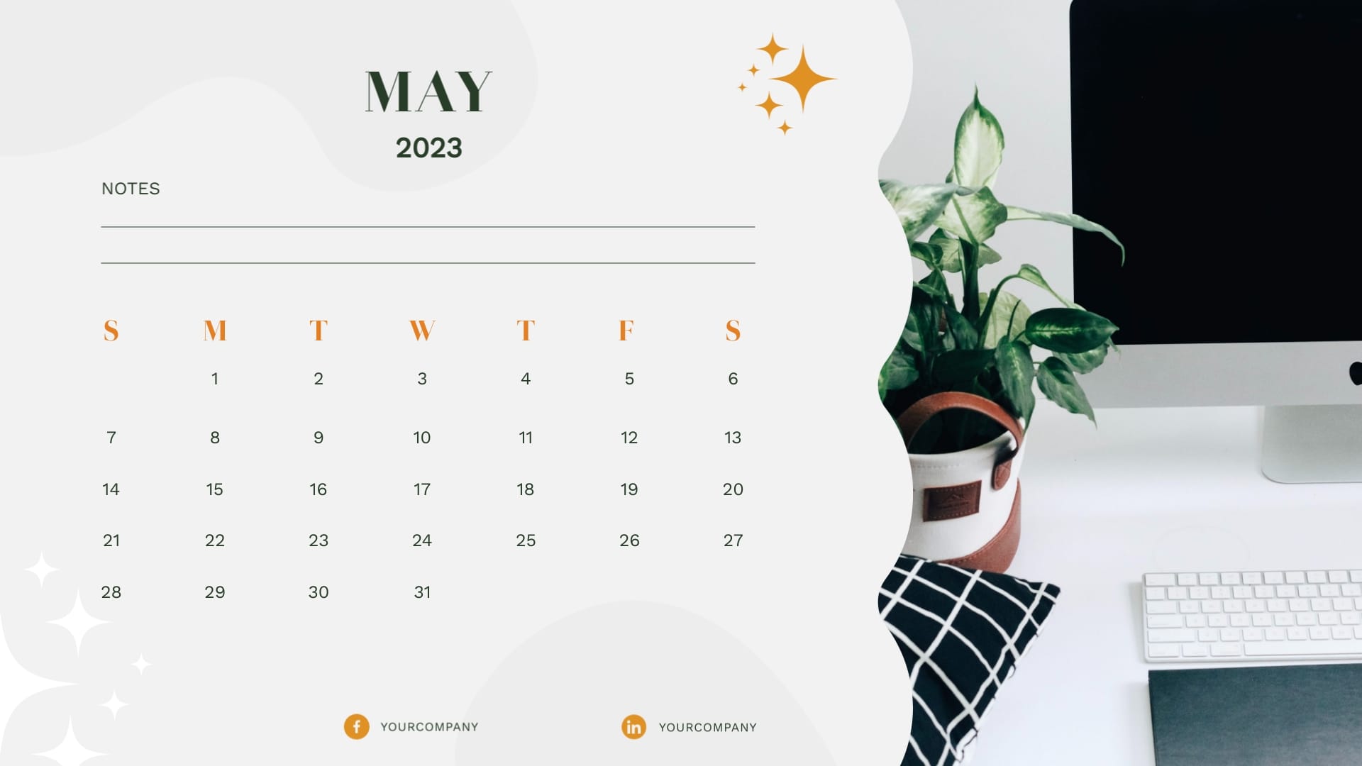 Financial Services Calendar Template - Slide 5 Financial Services Calendar Template - Slide 5