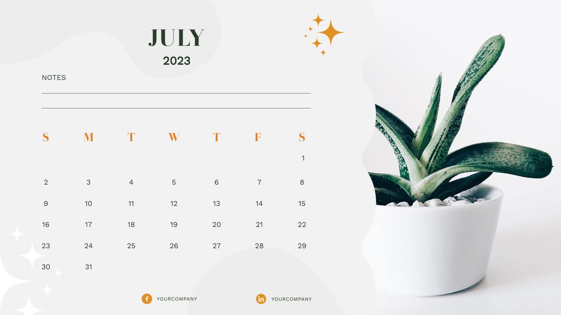 Financial Services Calendar Template - Slide 7 Financial Services Calendar Template - Slide 7