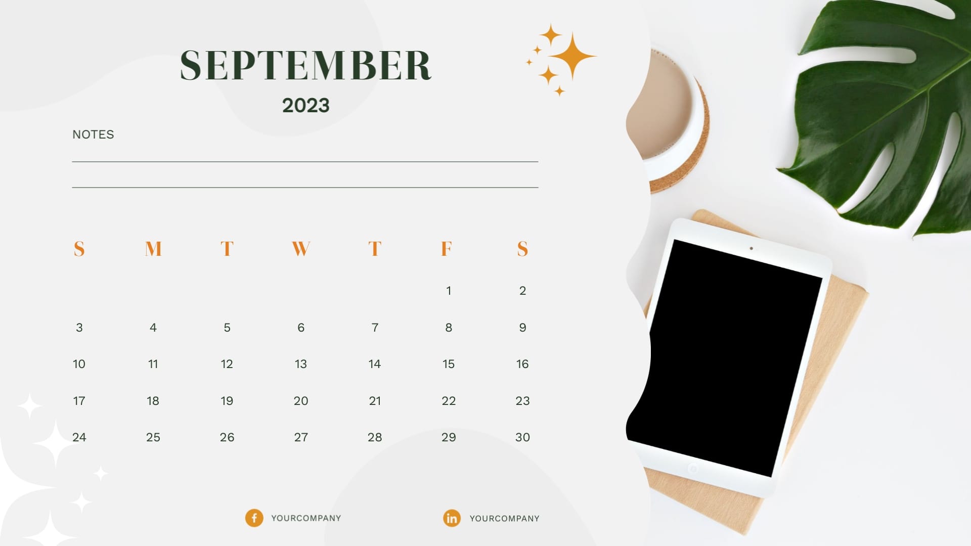 Financial Services Calendar Template - Slide 9 Financial Services Calendar Template - Slide 9