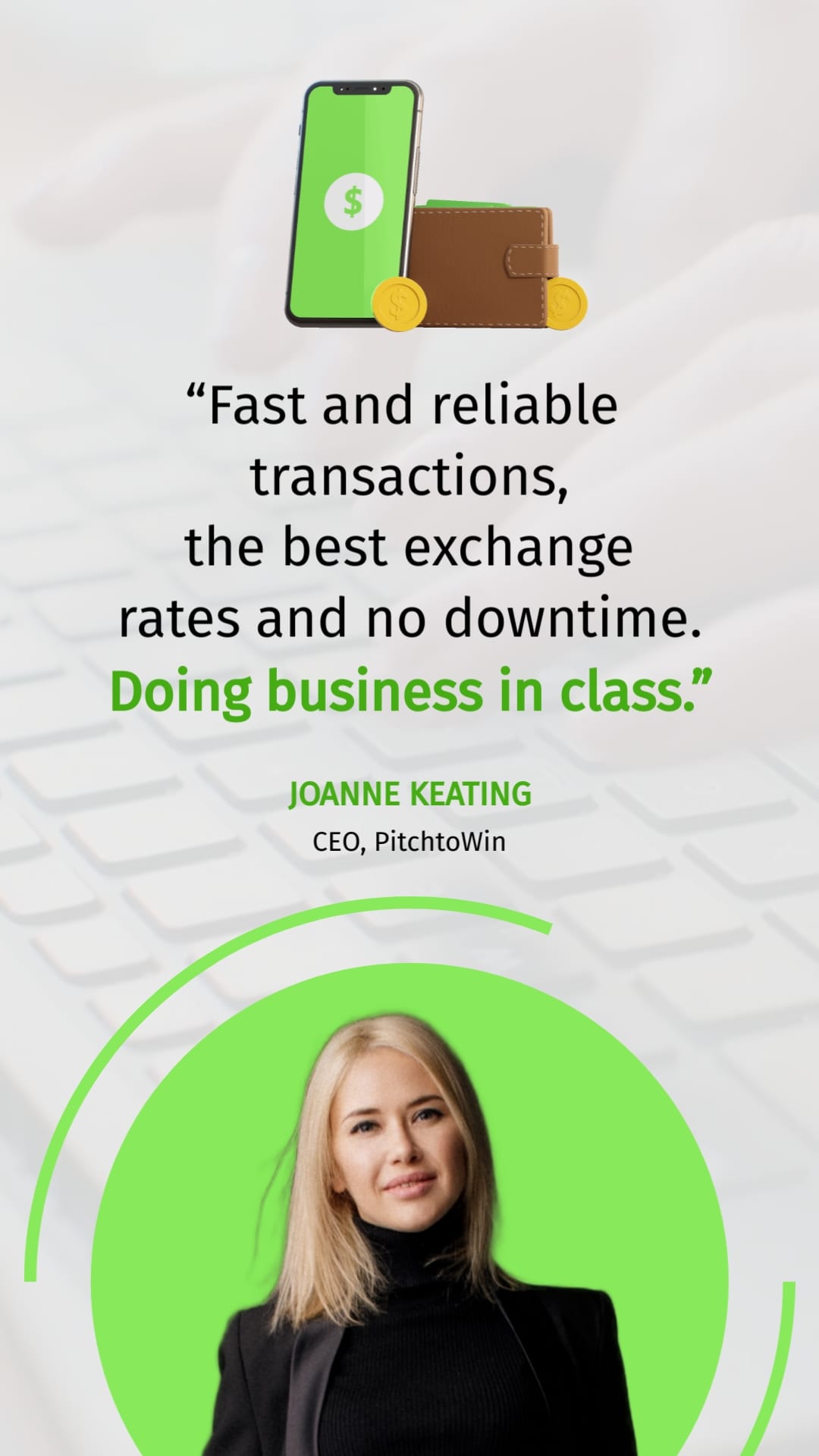 Financial Services Company Video Testimonial Vertical Template