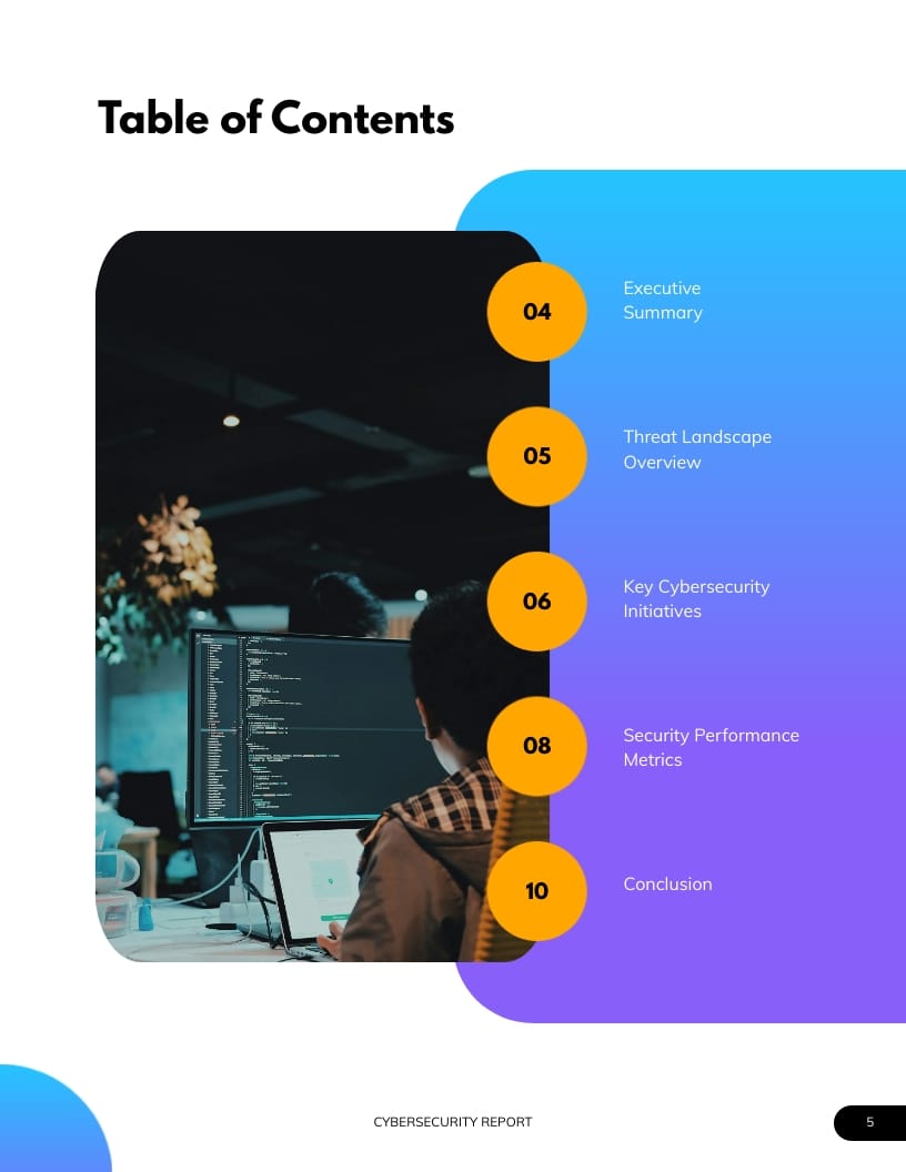 Fintech Cyber Security Report Template - Slide 3 Fintech Cyber Security Report Template - Slide 3