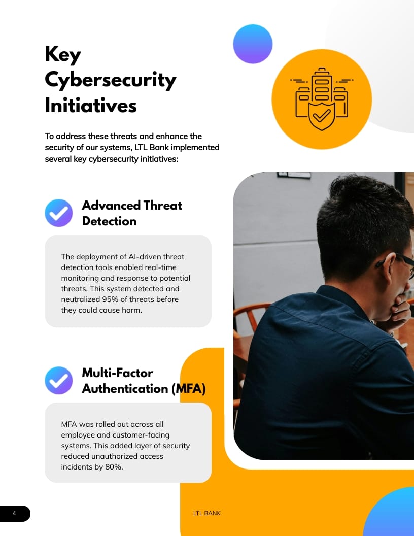 Fintech Cyber Security Report Template - Slide 6 Fintech Cyber Security Report Template - Slide 6
