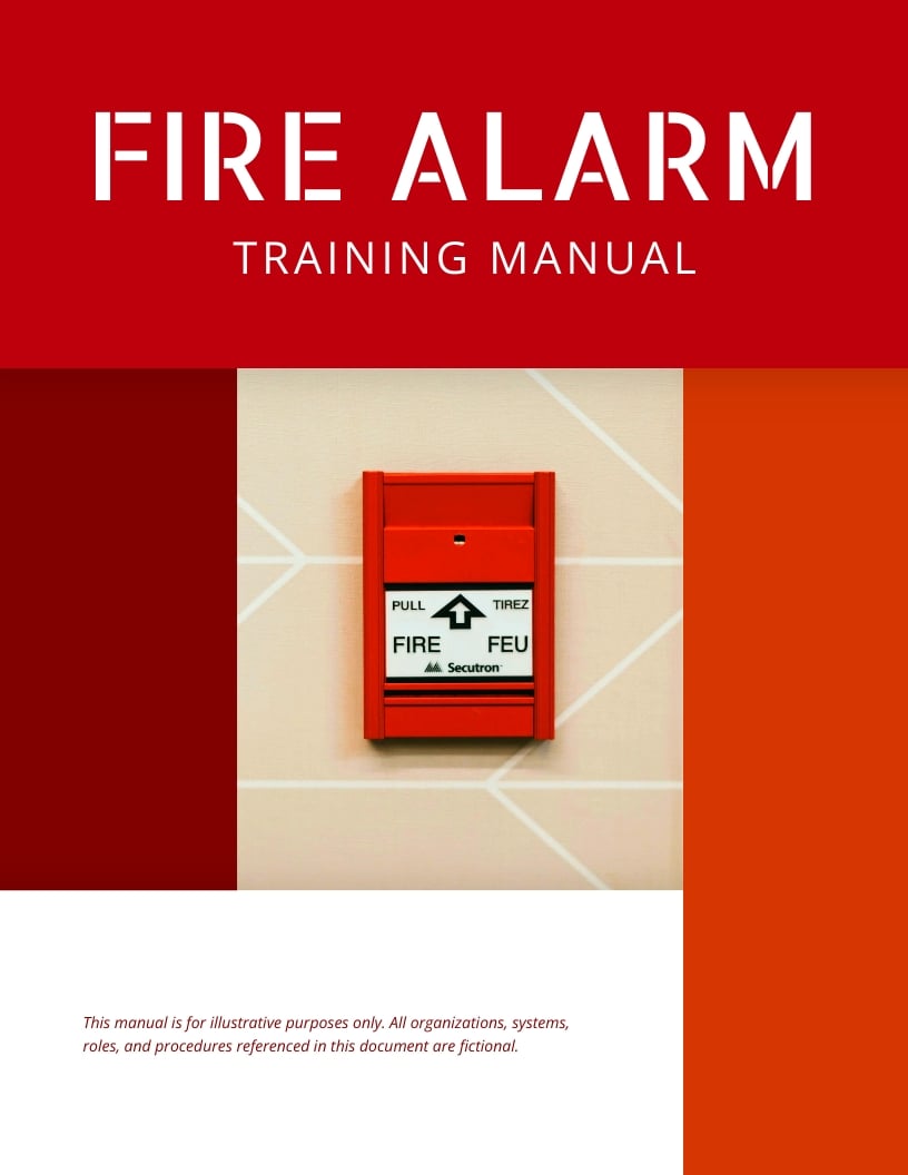 Fire Alarm Training Manual Template