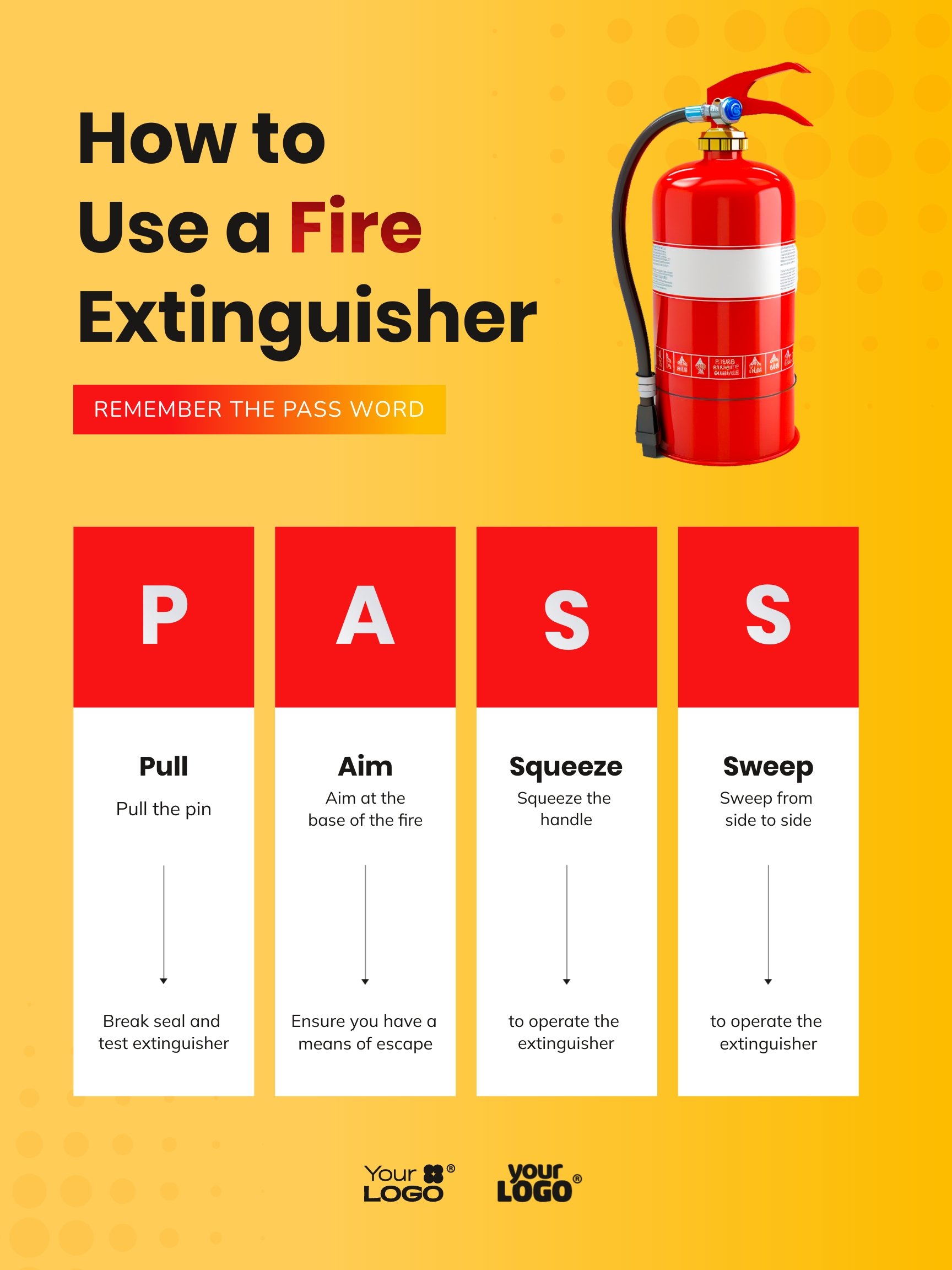 Fire Safety Poster Template
