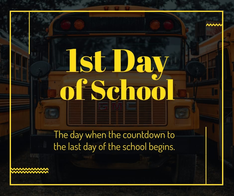 First Day of School Facebook Post Template