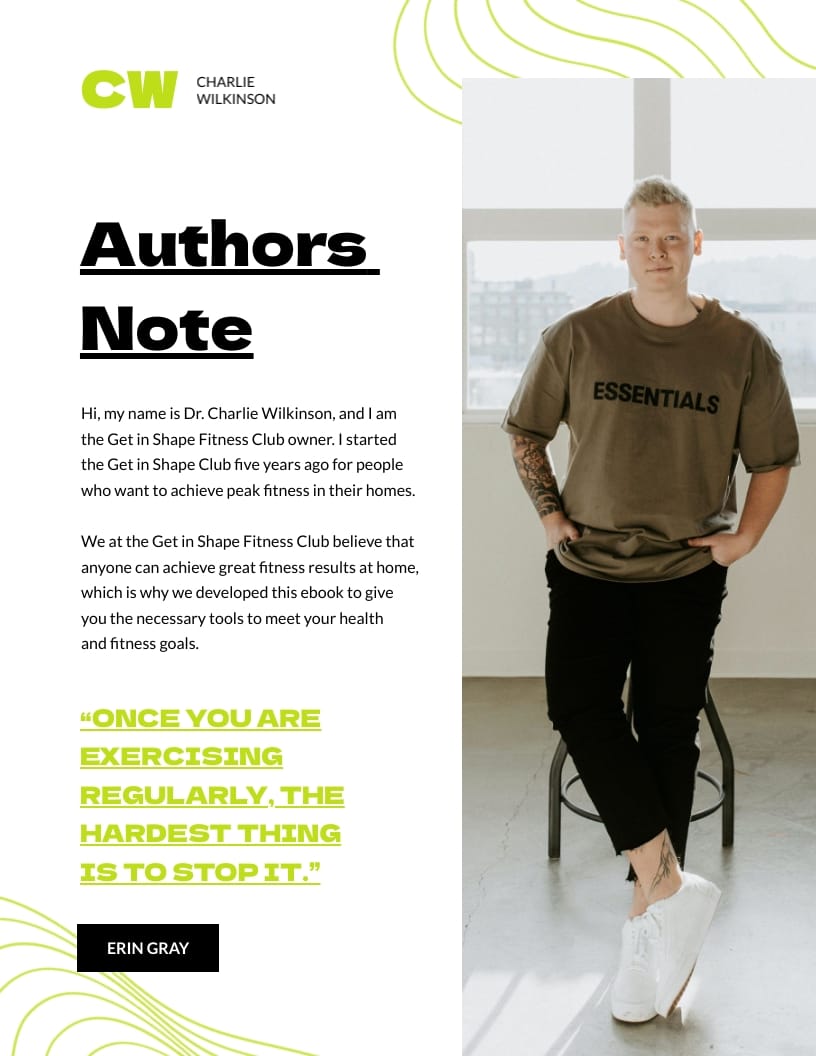 Fitness Club Ebook