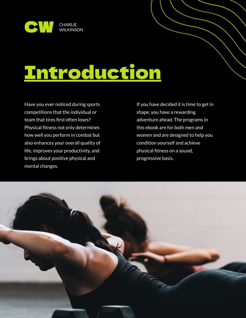 Fitness Club Ebook