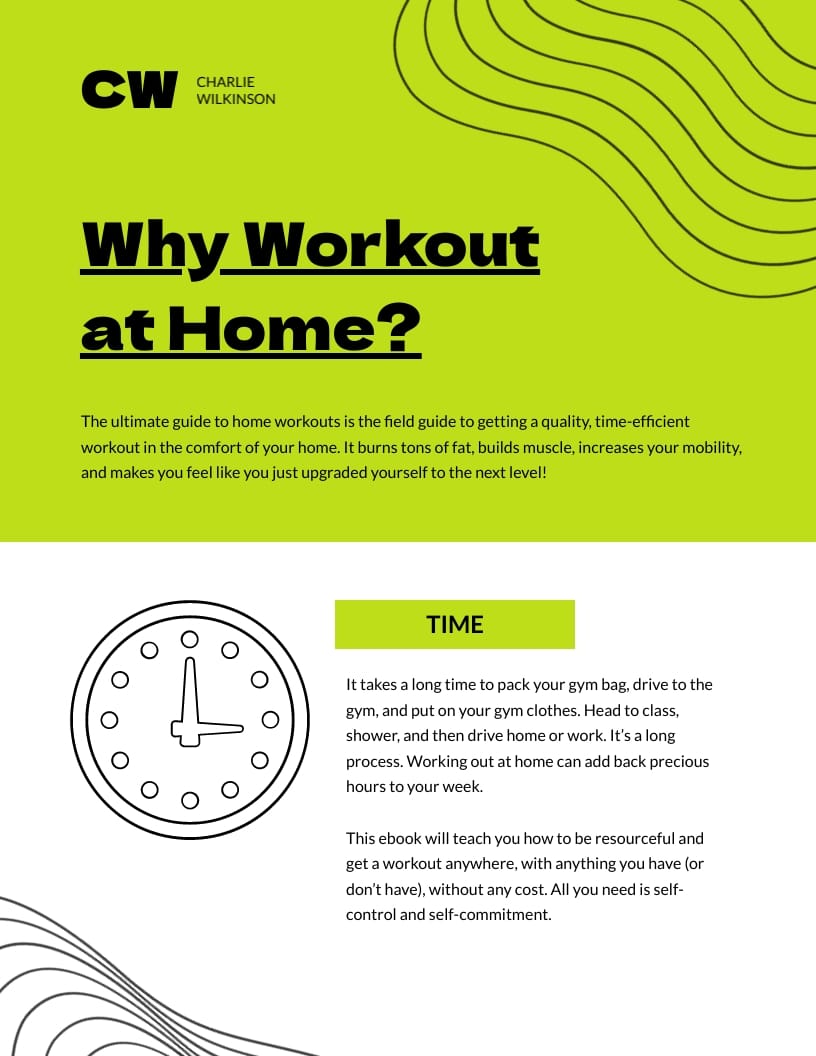 Fitness Club Ebook