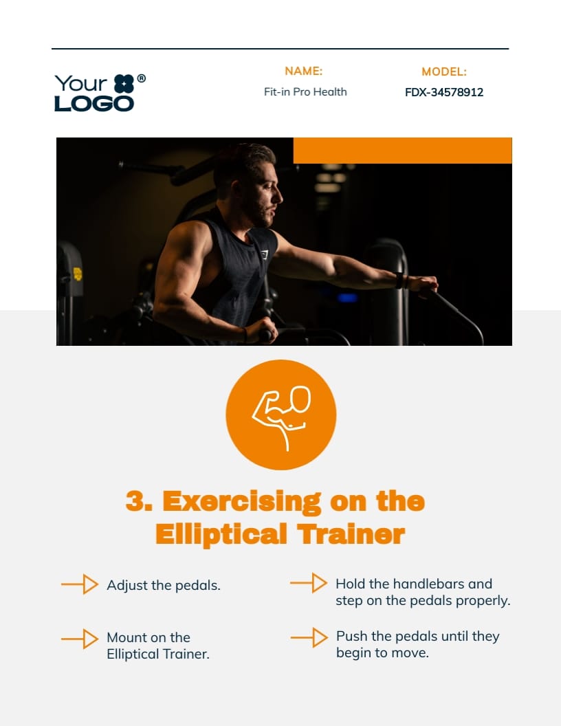 Fitness Equipment Training Manual Template Visme