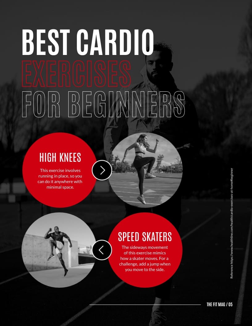 Fitness Magazine Template - Slide 5 Fitness Magazine Template - Slide 5