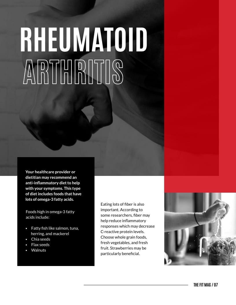 Fitness Magazine Template - Slide 7 Fitness Magazine Template - Slide 7